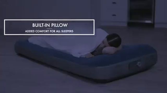 Bestway 12 inch Twin Air Mattress with Built-in AC Pump and Antimicrobial Coating смотреть онлайн