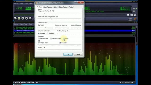 setting analyser audio spectrum equalizer winamp player pc computer смотреть онлайн