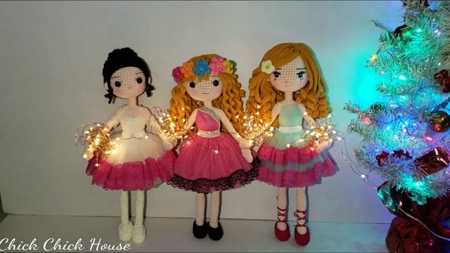 Crochet dolls in Xmas style =)) смотреть онлайн