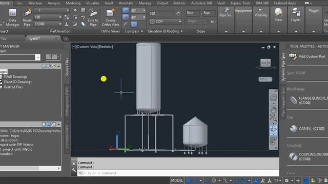 AutoCad Plant 3D Tutorial : ISOMETRIC смотреть онлайн