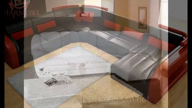 Угловые диваны из кожи фото