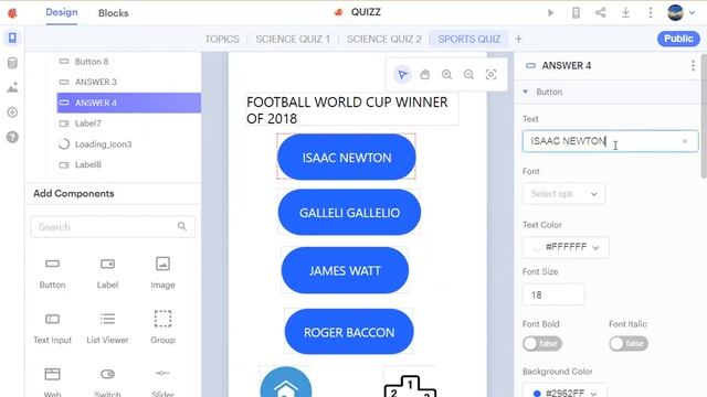 How To Create A Quiz App On Thunkable [Part1]