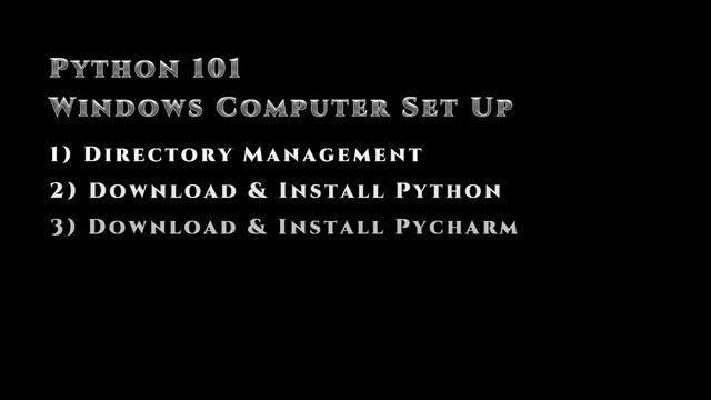 Learn Python: Windows Computer Set Up: Install Python - Install Pycharm смотреть онлайн