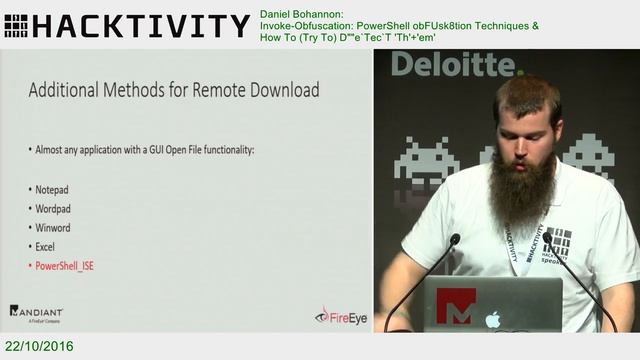 Daniel Bohannon – Invoke-Obfuscation: PowerShell obFUsk8tion смотреть онлайн