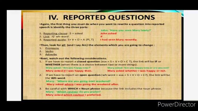 Reported Speech !! Detailed explanation !! English Grammar смотреть онлайн