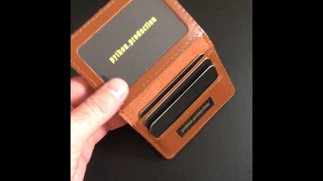 Кардхолдер из натуральной кожи Питона 8KP0372 смотреть онлайн