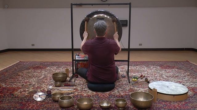 Relax with a gong meditation session смотреть онлайн