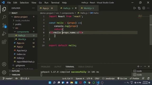Props in React JS | React JS | EP - 5 смотреть онлайн