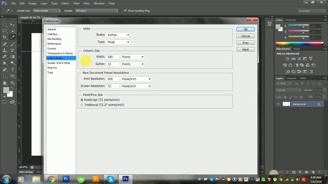 How to Change Units of the Rulers in Photoshop CC 2019 - Change color, Units, and settings of Ruler смотреть онлайн