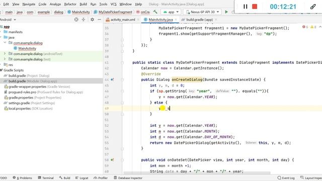 Using DatePickerDialog and TimePickerDialog together смотреть онлайн