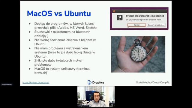 Docker na MacOS przy wsparciu maszyny wirtualnej z Linuksem - Grzegorz Bartman - DrupalCamp Poland смотреть онлайн