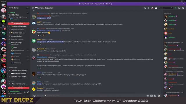 Town Star: AMA Discord 7th October 2022 смотреть онлайн