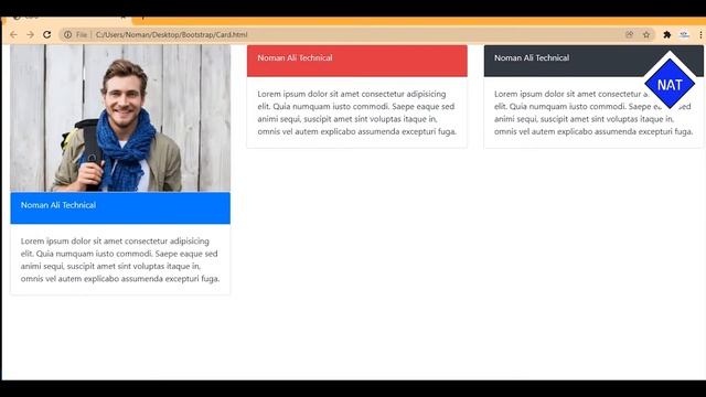 Bootstrap Card Part 5 | Noman Ali Technical смотреть онлайн