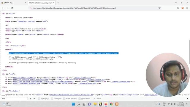 bWAPP- Cross site scripting attack in Hindi ( JSON) | #part3 смотреть онлайн