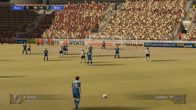 Бока Хуниорс(Boca Juniors) 4:0 Ривер Плейт(River Plate). Футбол. Товарняк. Фифа 07. смотреть онлайн