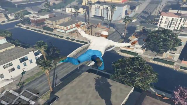 Падение без парашута в GTA 5 смотреть онлайн
