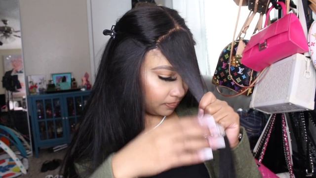 Easy Tapered Choppy Bangs on Closure Wig- Elfin Hair смотреть онлайн