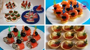 Закуски ✧ Канапе ✧ 9 канапе и закусок из морепродуктов ✧ Фуршетный стол Часть 2 ✧ Рецепты канапе