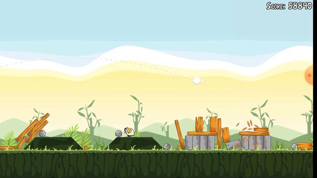 Angry Birds Classic 1.6.3 2011 Poached eggs level 2-16 Three Stars смотреть онлайн