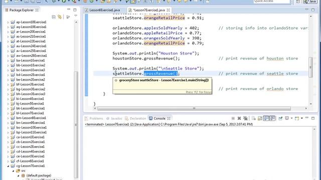 Learn Java - Exercise 07x - Java Class Methods смотреть онлайн