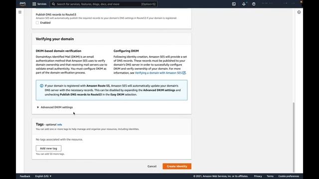 How to verify domain in Amazon SES смотреть онлайн