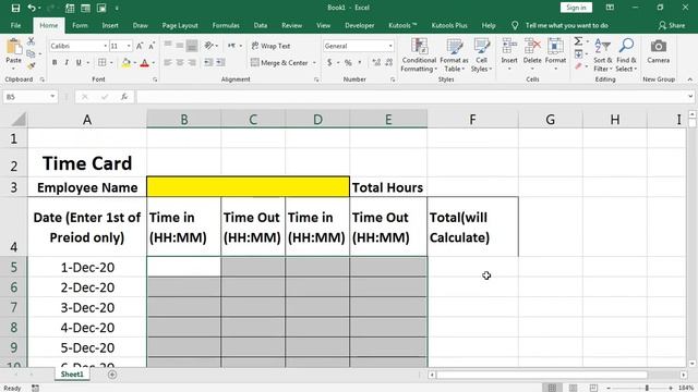simple monthly timesheet template смотреть онлайн