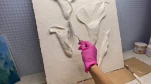 Барельеф Каллы (барельеф с цветами, панно)