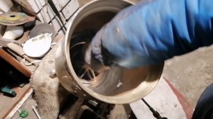 Внутреннее лужение самовара пищевым оловом