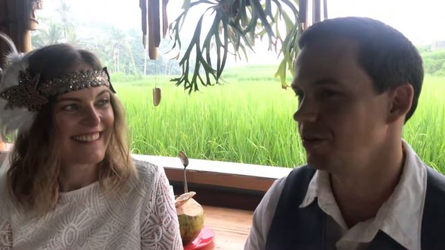 Wedding in Bali Erika & Dale at waterfall video review on english / Свадьба на Бали видео отзыв смотреть онлайн
