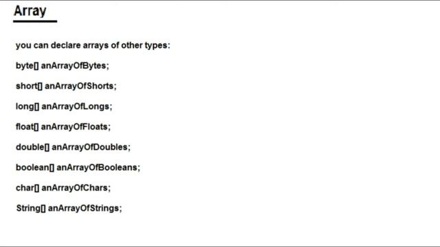 Java Language Summary смотреть онлайн