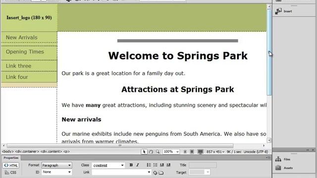Dreamweaver CS6 Training - Part 12 - Spell Check and Adding a Footer - Creating a Website Course смотреть онлайн