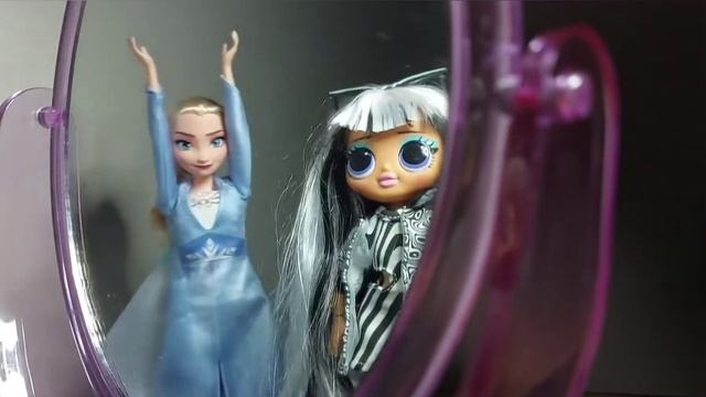 LOL surprise Groovy Babe and Frozen Elsa, flip the switch tiktok challenge смотреть онлайн