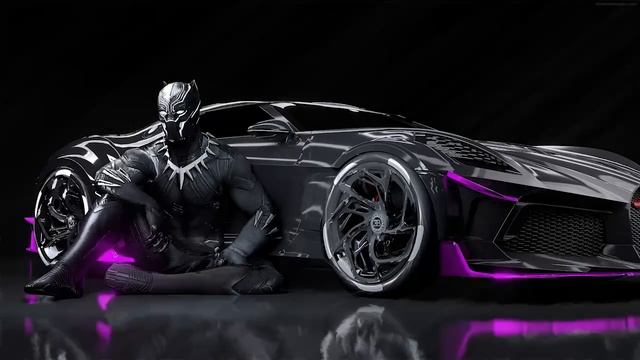 Black Panther Bugatti Live Wallpaper BEST WALLPAPER PC Live Wallpaper 4K смотреть онлайн