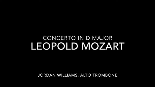 Mozart Concerto in D Major for Alto Trombone and Piano смотреть онлайн