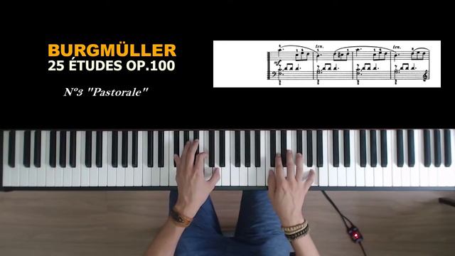 Burgmuller Op.100, Piano Etude #3: Pastorale + sheet music смотреть онлайн