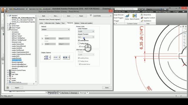 Setting up tolerance for DXF import in Inventor смотреть онлайн