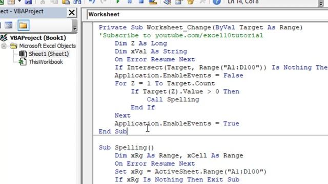 How to Mark Misspelled Word as You Type in Excel смотреть онлайн