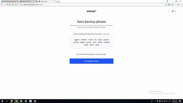 2 Como Crear tu Cuenta en Waves y Sacar tu Direccion de Llabook смотреть онлайн