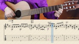 Песенка друзей (Бременские музыканты) на гитаре _ Табулатура и ноты (кавер на гитаре)