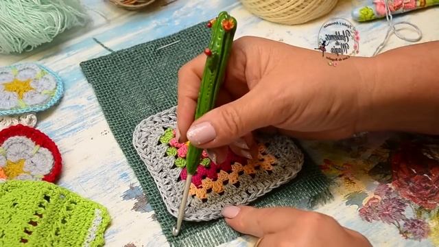 ( Bolsillero rústico) Paso a paso en crochet смотреть онлайн