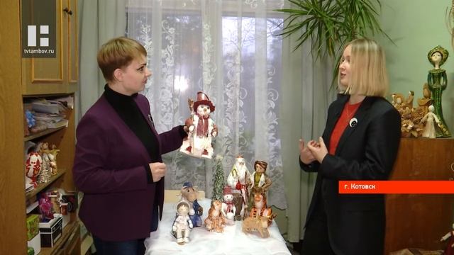 Жительница Котовска делает новогодние игрушки в технике папье-маше смотреть онлайн