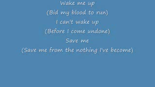 Evanescence Bring Me To Life with Lyrics смотреть онлайн