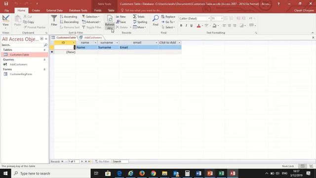 INSERT records in a table | Datasheet View | MySQL Query Wizard with MS Access 2016| No VBA смотреть онлайн