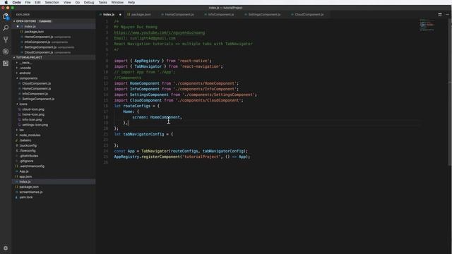 Lession 48 ReactNavigation#3 Create and configure multiple tabs with TabNavigator смотреть онлайн
