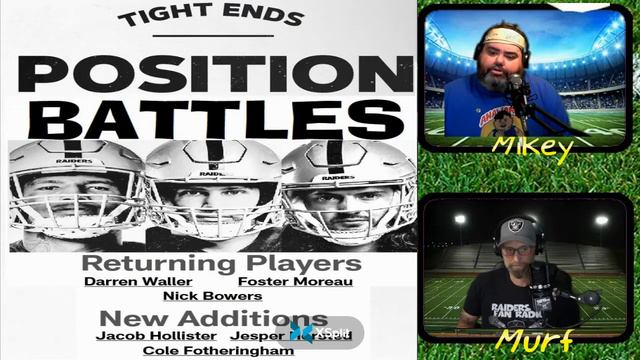 Raiders Camp Battles To Watch WR, QB, TE, DL Who Will Win Spot On Roster (MWMM CLIP) смотреть онлайн