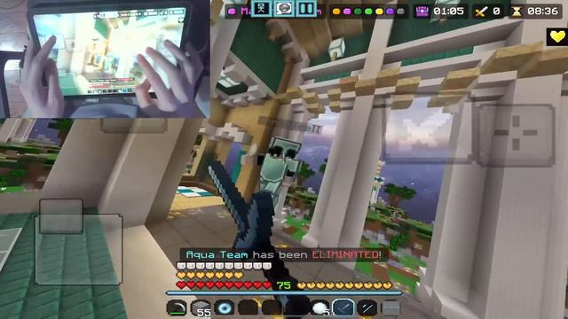Destroying PC Sweats on Mobile in Minecraft PE Skywars смотреть онлайн