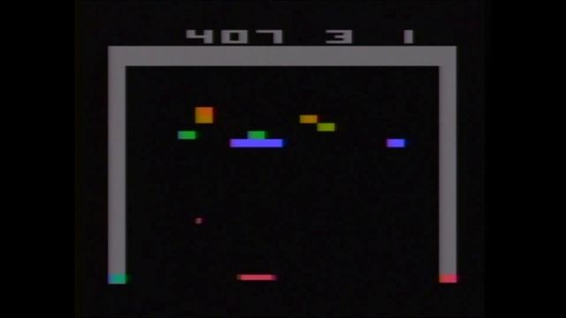 Breakout Atari 2600 Gameplay Breakthru w Steerable Ball смотреть онлайн