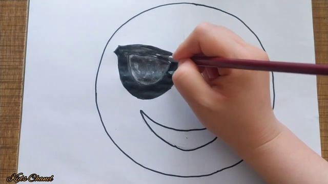 Рисуем Смайлик?? Улыбка.#kidschanel #рисунок #эмодзи#smile# смотреть онлайн