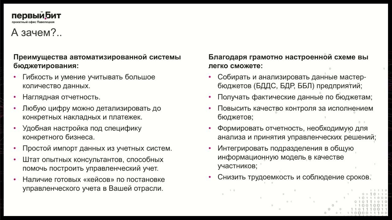 Вебинар: «Основные принципы управления планированием и формирования план-факта в единой системе» смотреть онлайн
