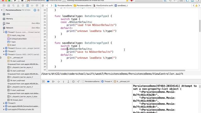 Swift 3 Lecture 7 Persistence смотреть онлайн